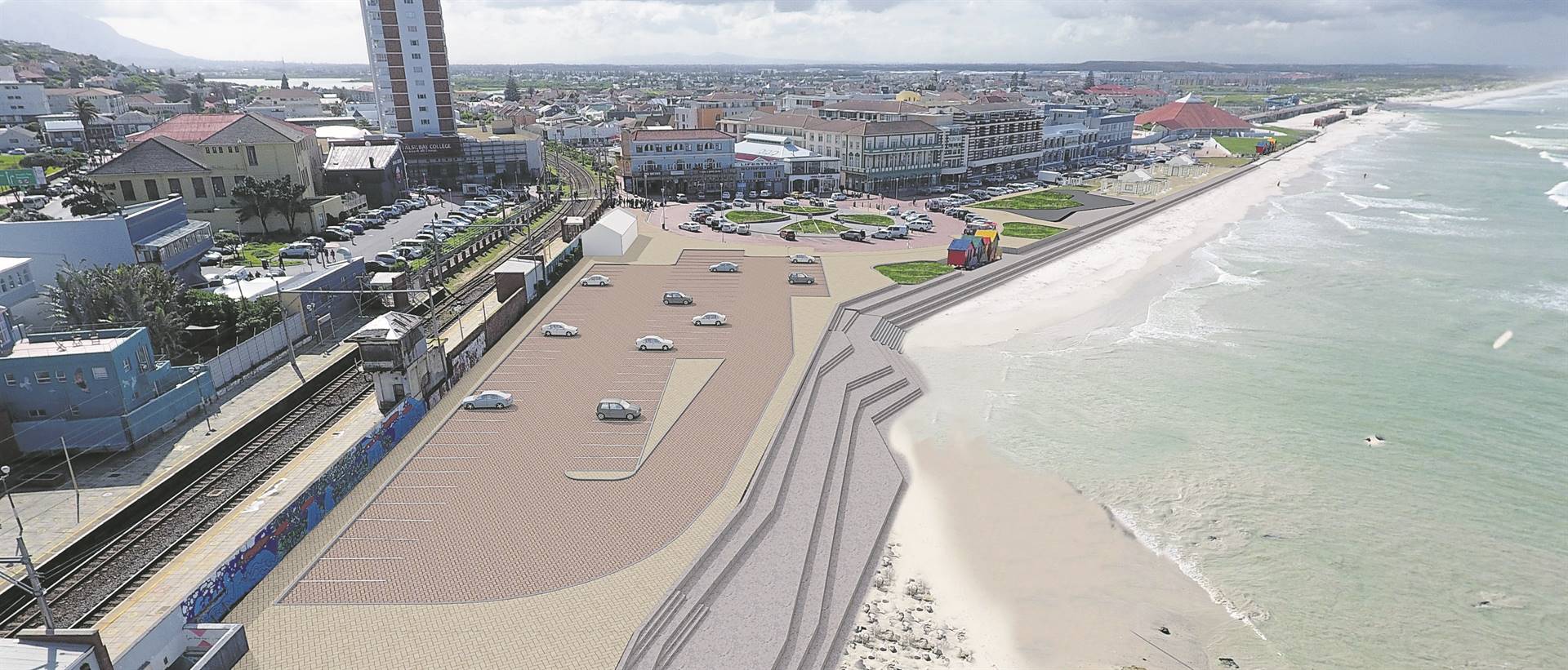 The proposed upgrade at Muizenberg beachfront incl