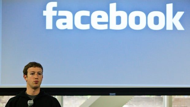 Mark Zuckerberg at a press conference in 2010 outlining new privacy control methods at Facebook's headquarters