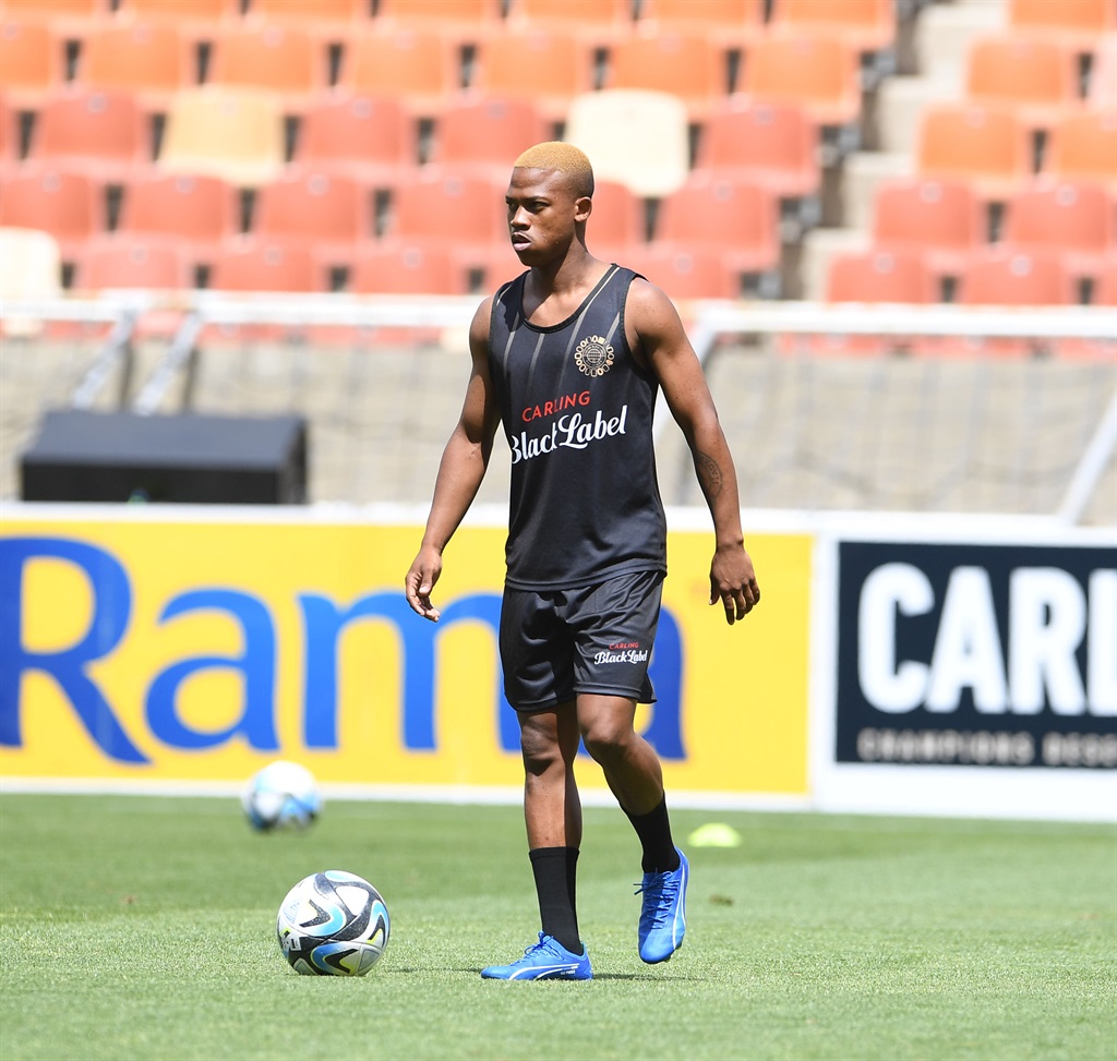 POLOKWANE, SOUTH AFRICA - JANUARY 06: Players warms up prior to the Carling Knockout match between Stellenbosch FC and Carling Knockout All-Star XI at Peter Mokaba Stadium on January 06, 2024 in Polokwane, South Africa. 
