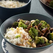 Chinese beef and broccoli stir-fry
