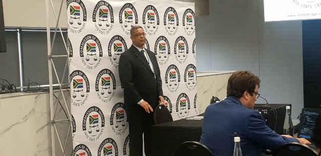 Former IPID boss Robert McBride at the judicial commission of inquiry into state capture. (Jeanette Chabalala/News24)