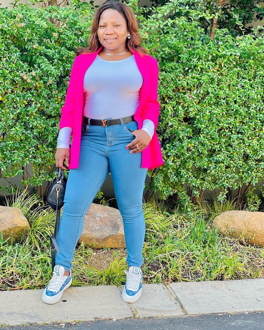 hot pink trend, fashion, south african celebs fash