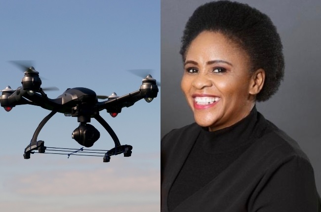 Queen Ndlovu is making great strides in the drone industry. Photos: Getty Images/ Supplied