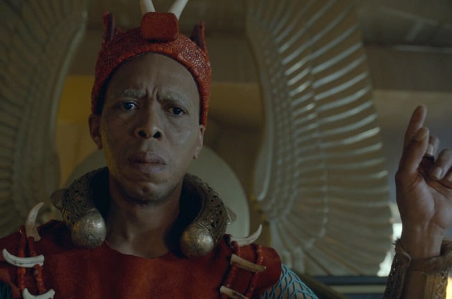 In Blood Psalms, the African fantasy launching on 28 September, Mothusi Magano stars as King Letsha III, the eccentric leader of the Akachi. 