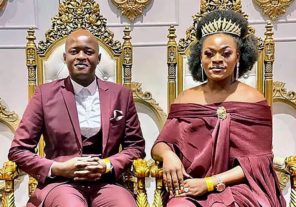 House of Zwide actress Khaya Dladla (right) with her fiancÃ© Mercutio Buthelezi in happier times. Photo Supplied