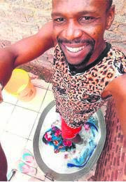 Sibusiso Nxumalo said washing blankets puts isishebo on his table. 