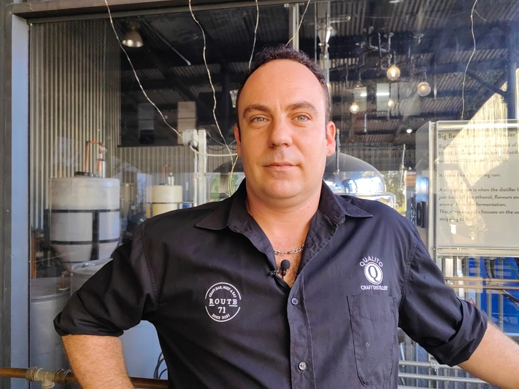 Hennie Marais, the manager of Qualitto Craft Distillery