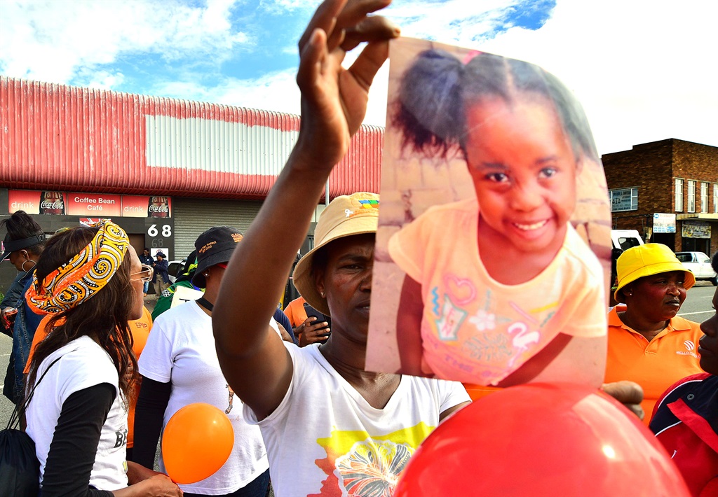 Watville residents, who previously protested outside the court, want justice for four-year-old Bokgabo Poo who was brutally murdered. Photo by Lucky Morajane