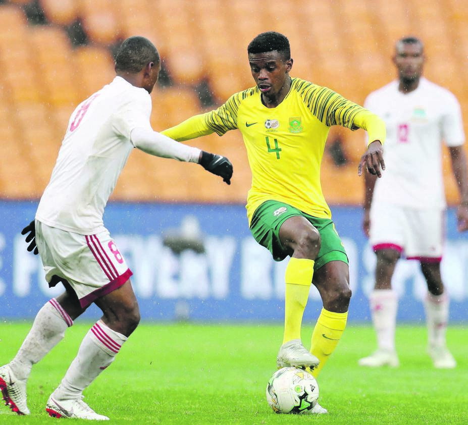 ONE FOR THE FUTURE Teboho Mokoena partly contributed to Bafana Bafana’s Afcon qualification and he could be among the SA Under-23 players who will be drafted into the senior team for the continental championships in Egypt. Picture: Muzi Ntombela / BackpagePix