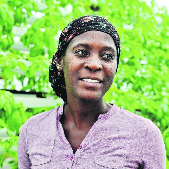 Puseletso Mamogale says her journey as a rooftop farmer has been “quite pleasant”. Picture: Rosetta Msimango