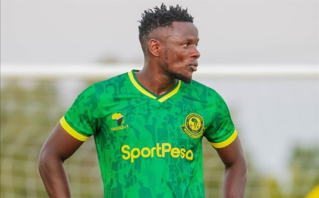 Lazarous Kambole during his brief spell with Young Africans which has now come to an end