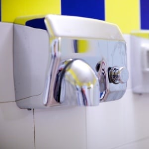 Hand dryers can spread pathogens far and wide. 