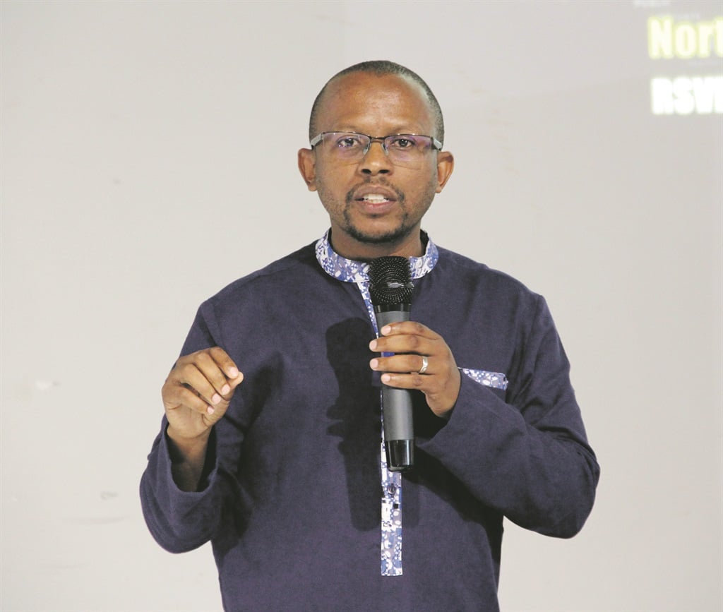 Sello Hatang spoke about Nelson Mandela’s legacy at the Apartheid Museum on Human Rights Day.             Photo by Collen Mashaba
