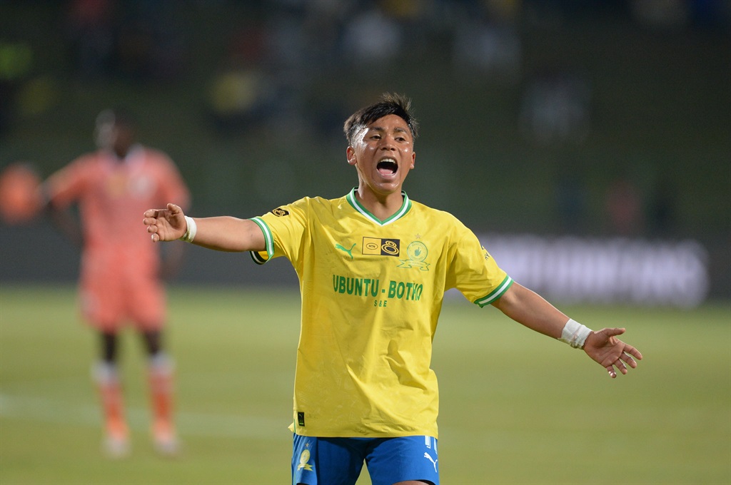 Marcelo Allende of Mamelodi Sundowns  during the MTN8 quarter final match between Mamelodi Sundowns and SuperSport United at ABSA Tuks Stadium on August 28, 2022 in Pretoria, South Africa. (Photo by Lefty Shivambu/Gallo Images)