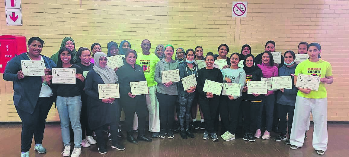 The women who participated in the free one-month self defence classes in Westridge. PHOTO: supplied