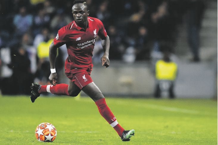 Sadio Mané of Liverpool guides the fortunes of English clubs that may make history in European competitions Picture: Etsuo Hara / GETTY IMAGES