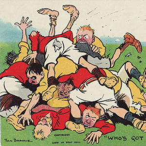 Rugby postcard - Google Free Images