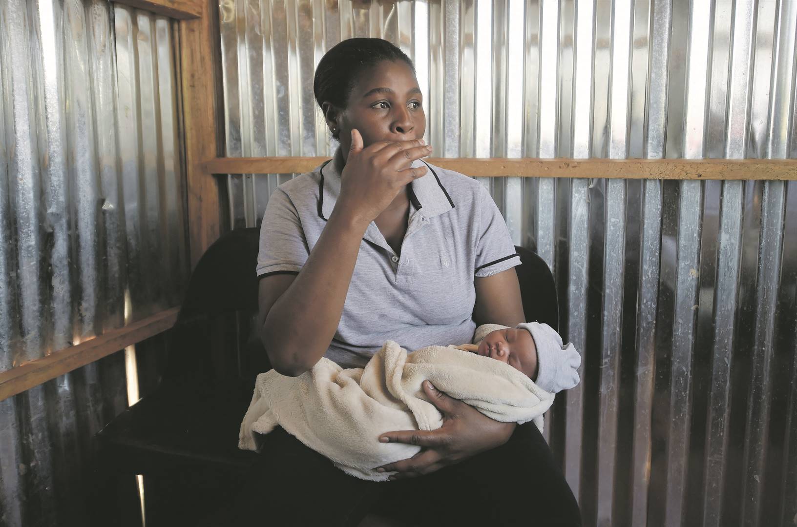 Livhuwani Nethamba claimed nurses told her she should give them R500 if she wanted any help.            Photo by Trevor Kunene
