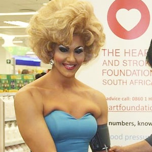 Madame Zingara's Cathay Specific has her heart health checked by the Heart and Stroke Foundation of SA. Source: Facebook