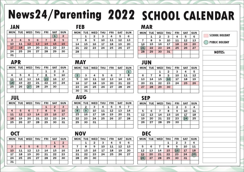 Find The 2022 School Holiday Calendar Here Parent24