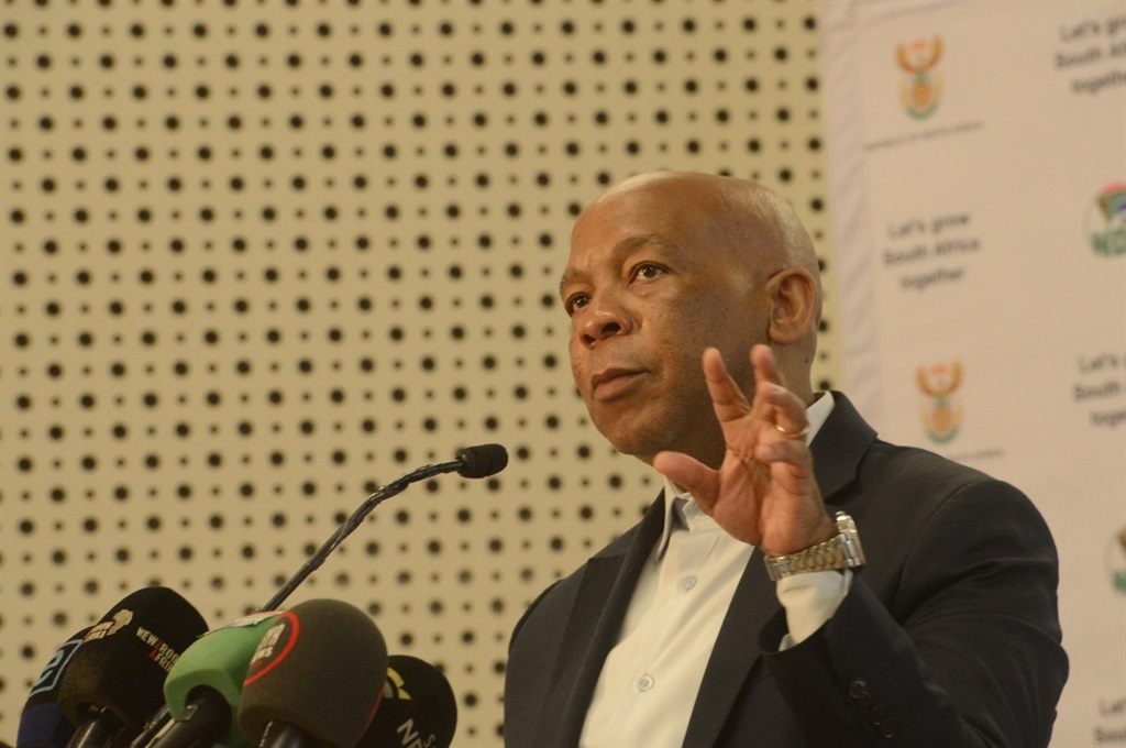 Electricity Minister Dr Kgosientsho Ramokgopa briefed the media in Tshwane on Tuesday. Photo by Raymond Morare 
