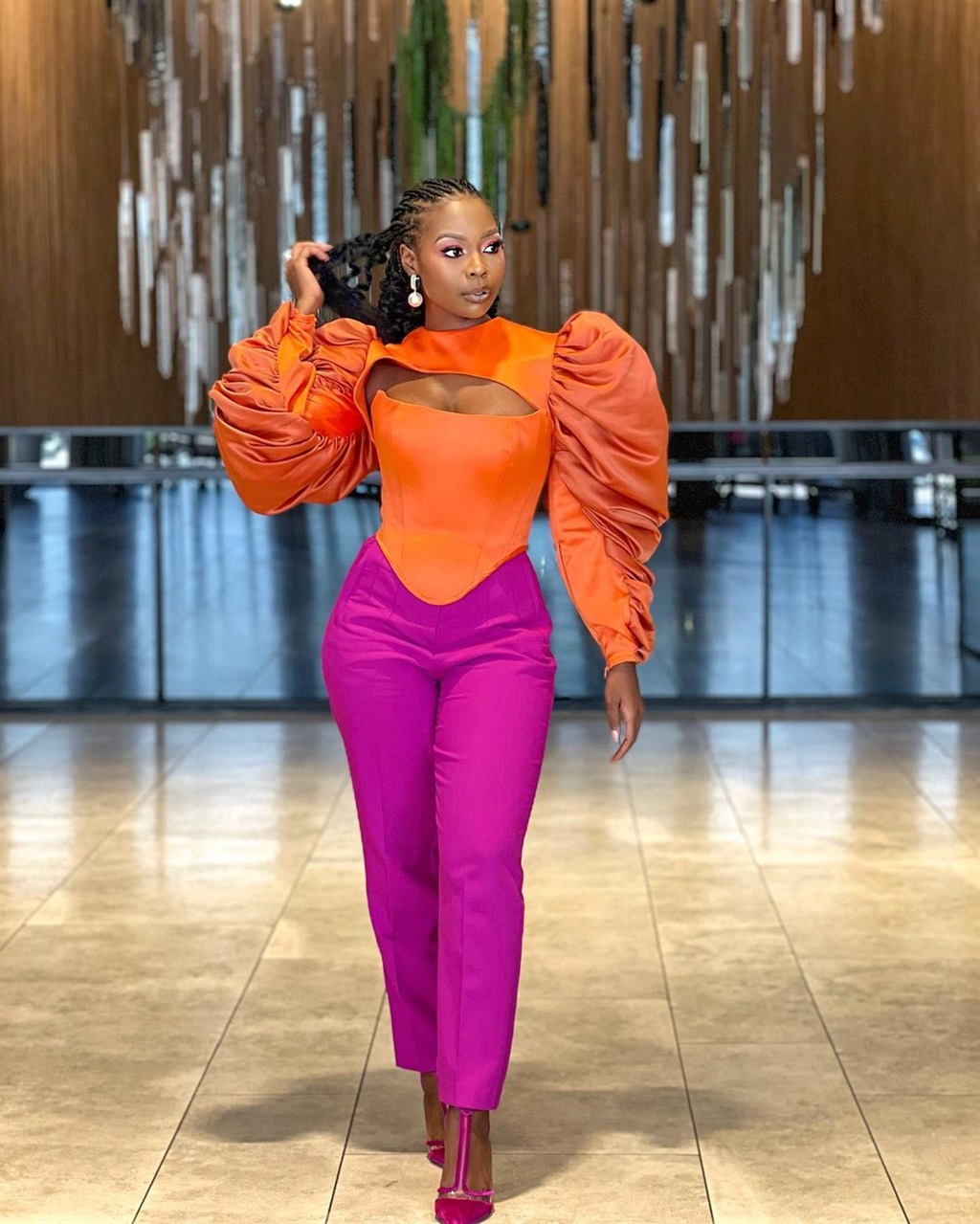 Colour blocking, celebrities, south africa, 2022, 