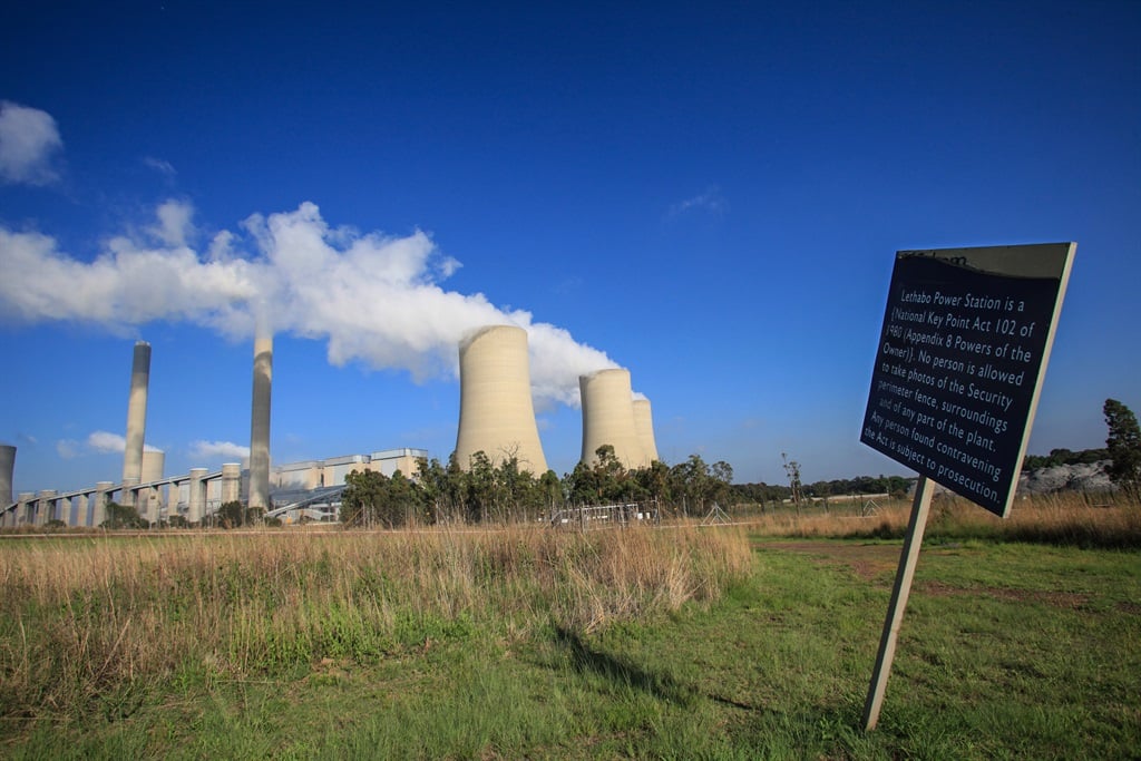 A general view of the Lethabo Power Station in the Vaal Triangle in Deneysville, South Africa. (Kevin Sutherland/ The Times)