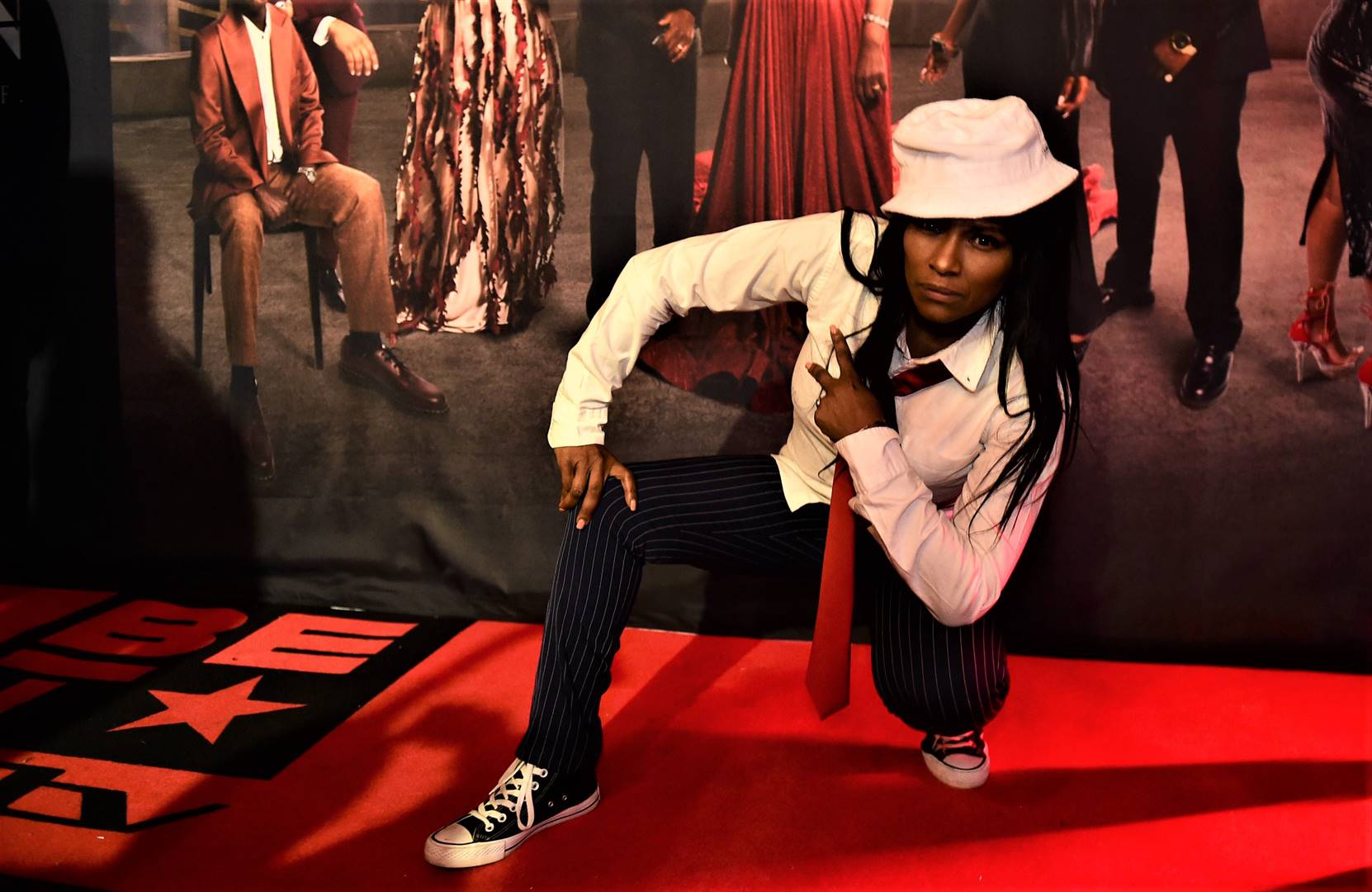 Tina Jaxa rocked the red carpet. Photo by Morapedi Mashashe