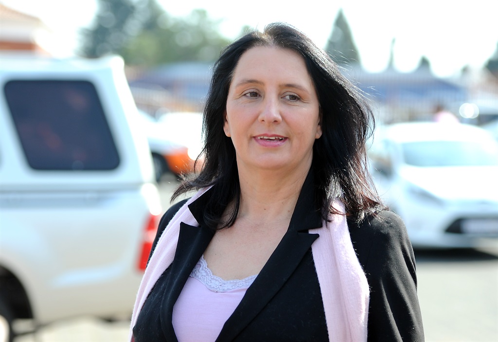 Vicki Momberg in a previous appearance at the Randburg Magistrates’ Court.  Picture: Felix Dlangamandla