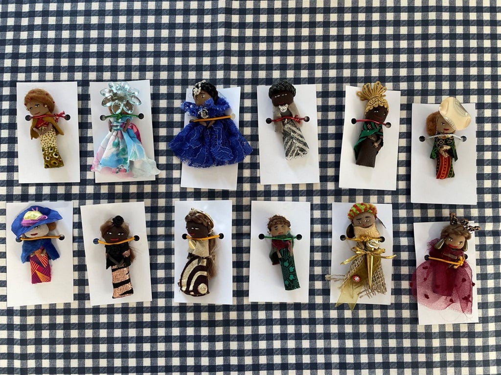 Each worry doll is handmade from recycled material