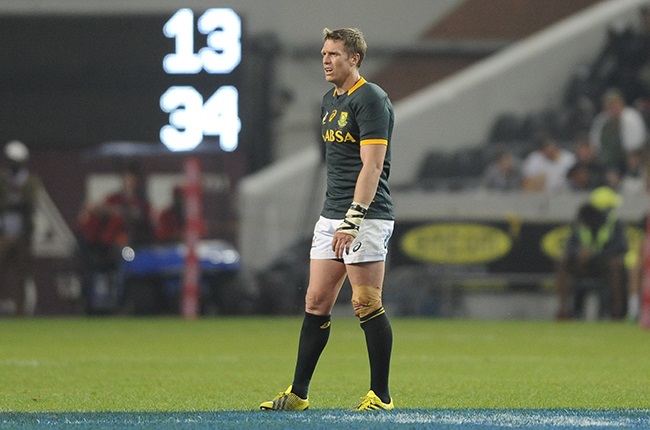 Springbok captain Jean de Villiers looks on forlornly as Argentina gallop away to their first win against them back in 2015. 