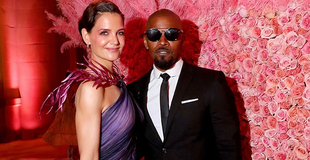 Katie Holmes and Jamie Foxx at the 2019 Metg Gala. (Photo: Getty Images)