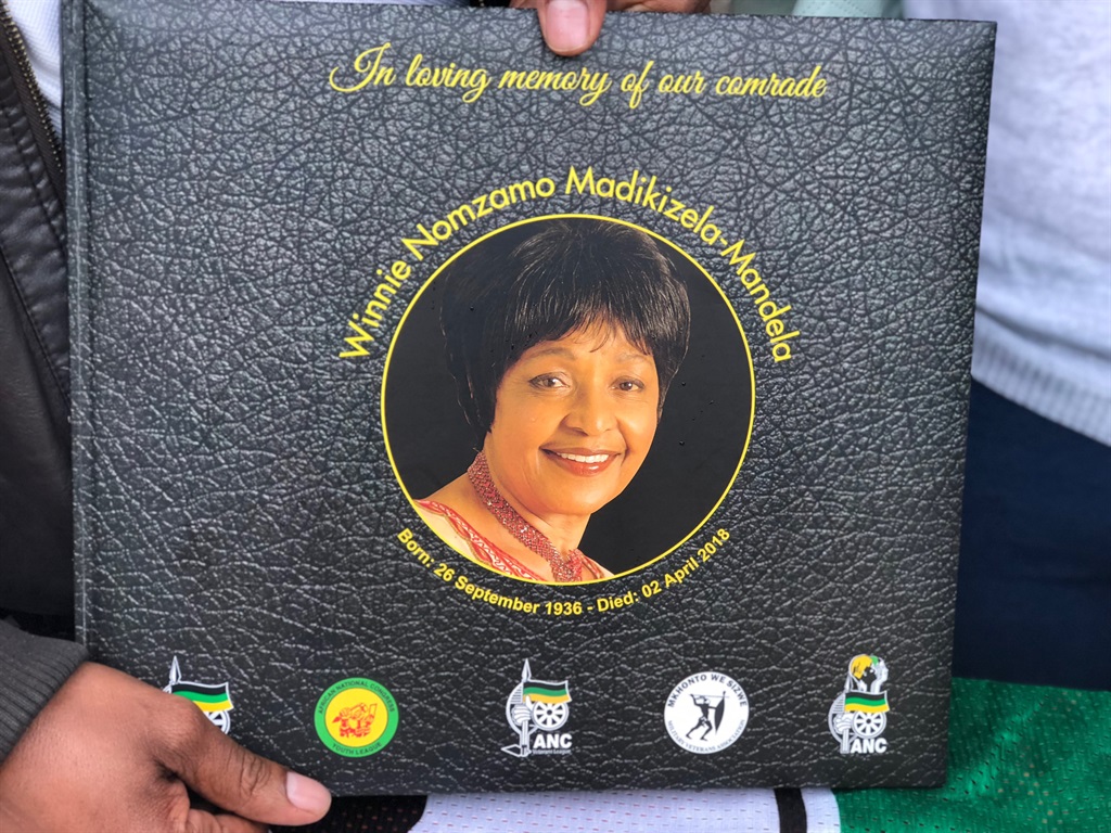 Winnie Mandikizela-Mandela condolence books launched by the ANC on April 5 2018Picture: juniour khumalo