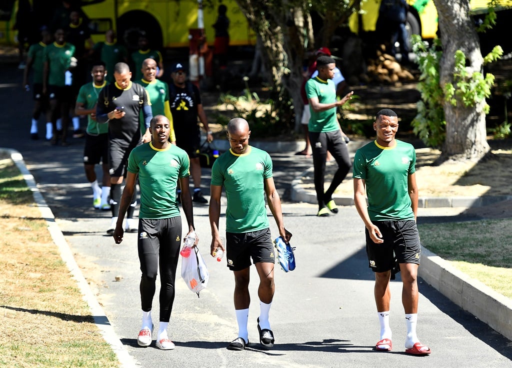 STELLENBOCH, SOUTH AFRICA - JANAURY 08: Bafana team arrival during the South Africa national mens soccer team media open day at Lentelus Sportsground on January 08, 2023 in Stellenbosch, South Africa. (Photo by Ashley Vlotman/Gallo Images)