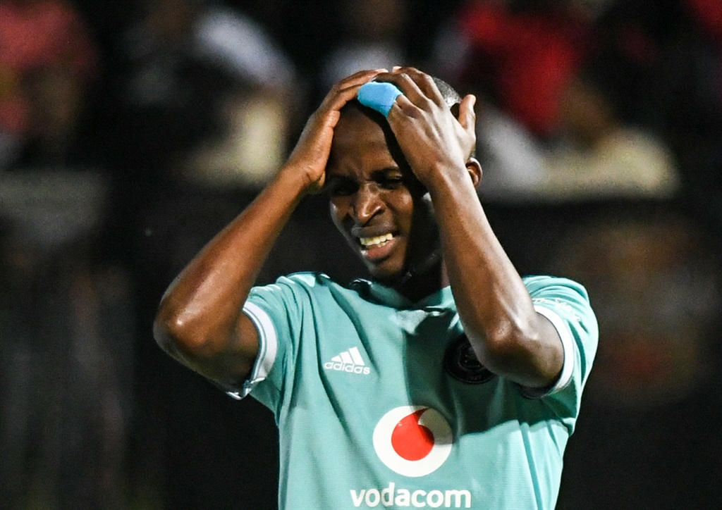 Terrence Dvzukamanja's late goal sees Pirates complete cup double