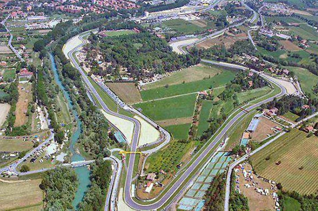 The Imola race track in Italy. Image: recta_finalf1 / Instagram