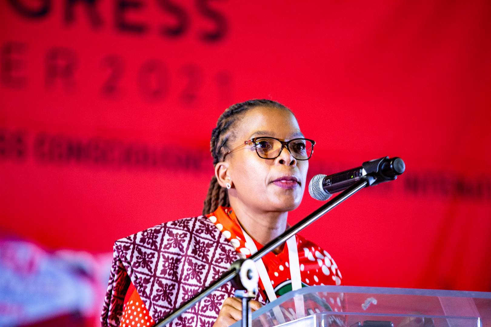 Cosatu's Zingiswa Losi said the Workers' Day event scheduled for Wednesday at Athlone Stadium in Cape Town was an opportunity to mobilise workers to vote for the ANC. (OJ Koloti/Gallo Images)