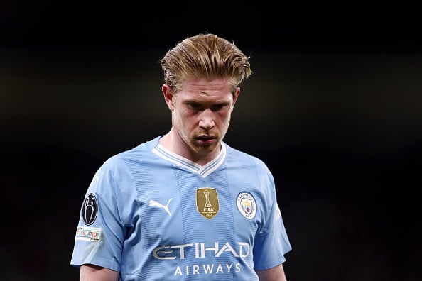 Manchester City playmaker Kevin De Bruyne is linked with a move to the Saudi Pro League. 