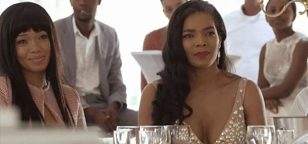 Dineo Moeketsi and Connie Ferguson in a scene from The Queen. (Photo: Mzansi Magic)