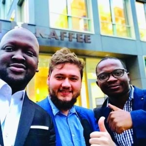 Karidas Tshintsholo (left), Matthew Piper (centre) and Jackson Dyora (right) founders of Khula. (Picture: Supplied)