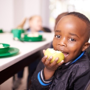 Many children are totally dependent on school feeding programmes. 