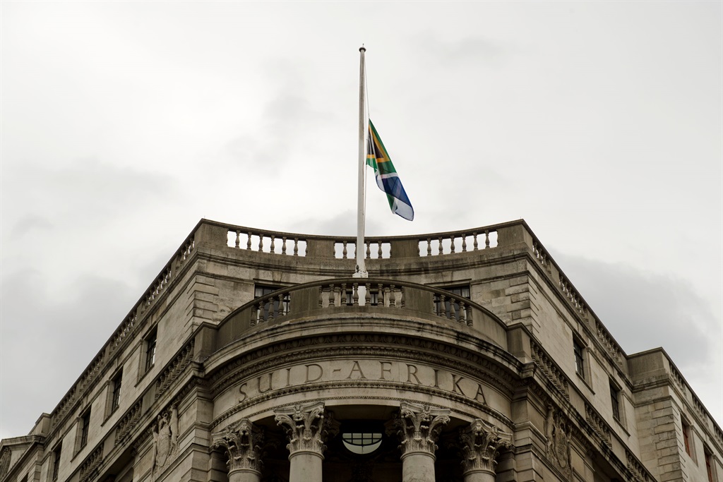 When Dr Zola Skweyiya was high commissioner of South Africa in 2012, the South African flag at South Africa House on Trafalgar Square was flying at half-mast for the Marikana massacre. Now it will be flying at half-mast in honour of Skweyiya, who died last week at the age of 75. Picture: Herman Verwey/Media24