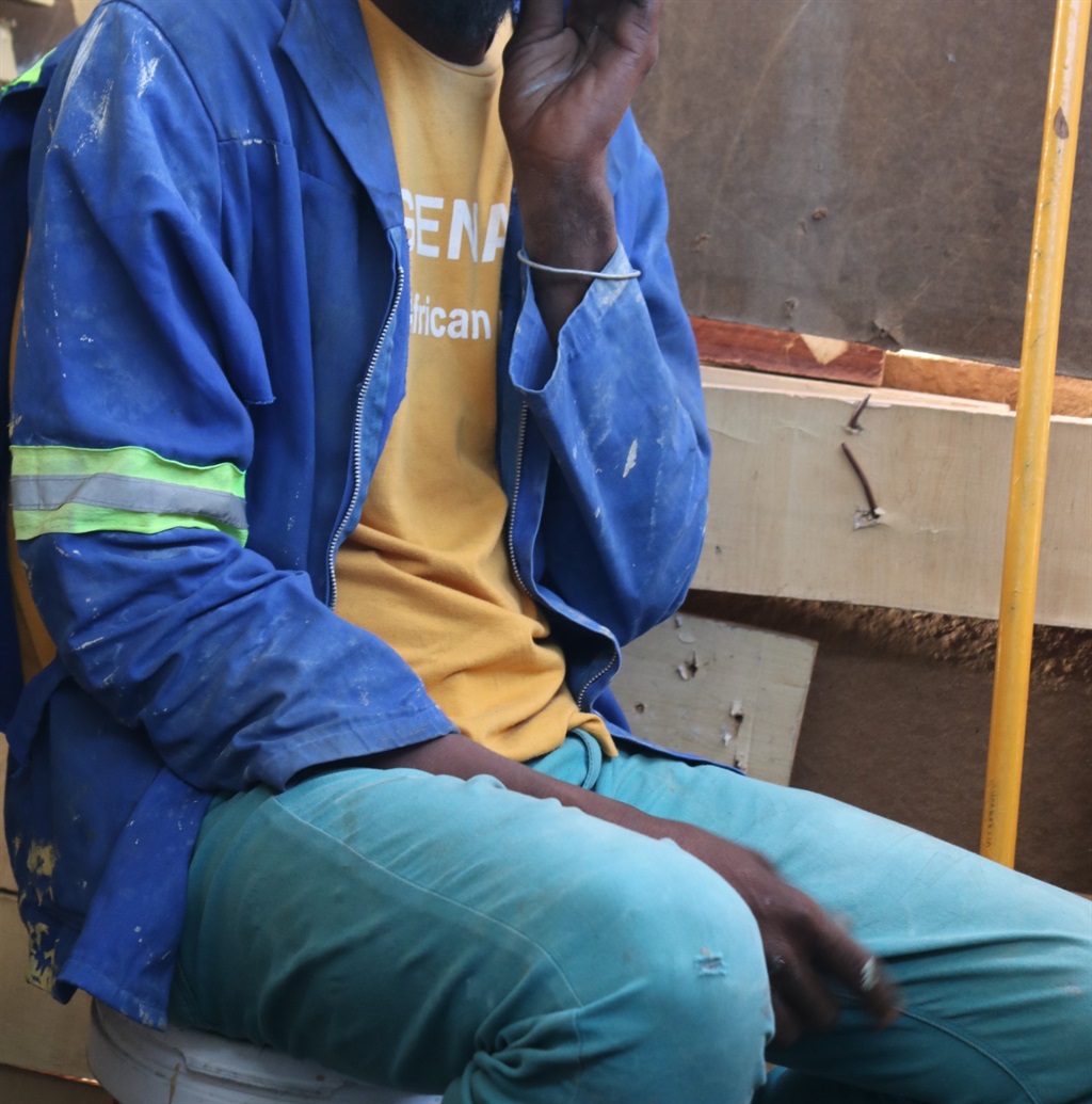 A 42-year-old man from Covid-19 informal settlement has been struggling to sleep for the past six months. Photo by Lulekwa Mbadamane