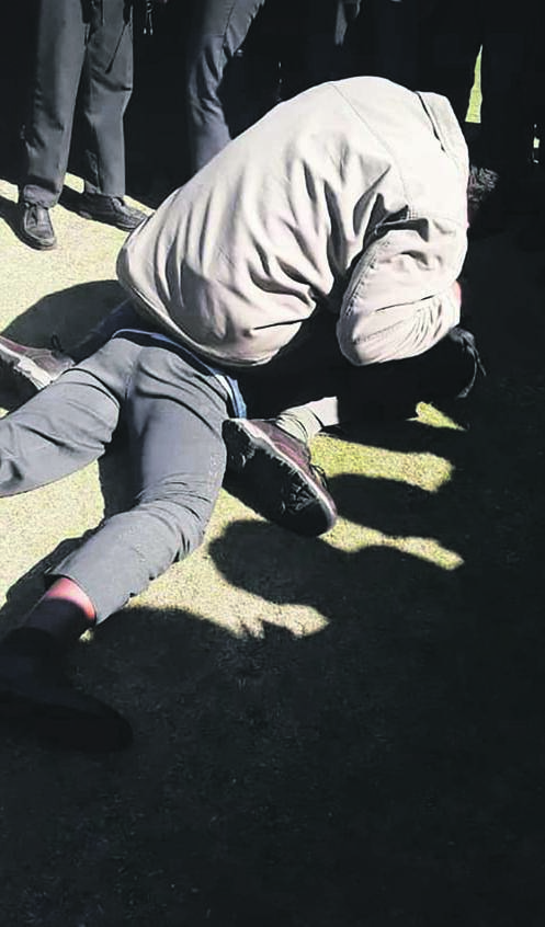 BEATING: A video shows a pupil from Evander High School in Mpumalanga being abused by a teacher.
