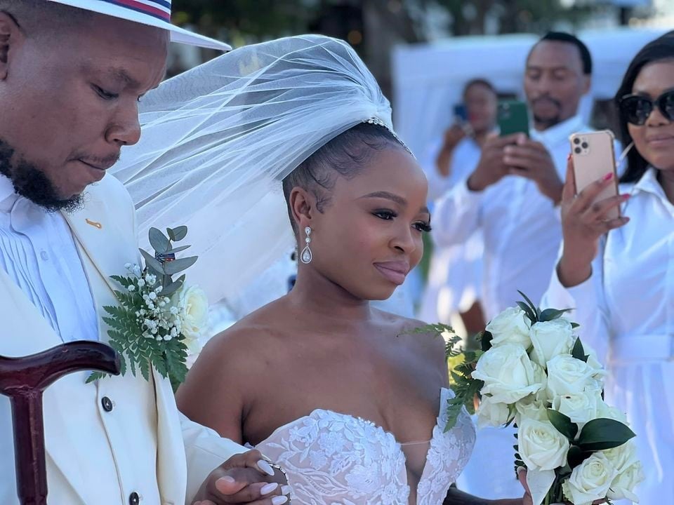 Naledi Chirwa got married over the weekend. Photo from Facebook. 