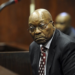 Former president Jacob Zuma during an earlier court appearance. (Felix Dlangamandla/Netwerk24)