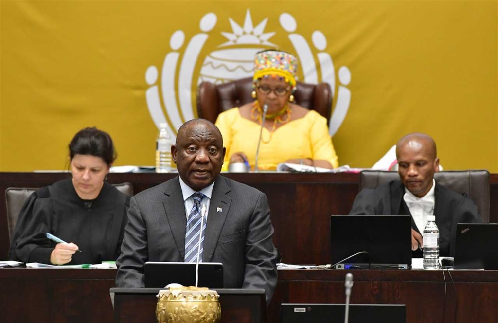 President Cyril Ramaphosa answering questions from members of Parliament on 29 September, 2022. 