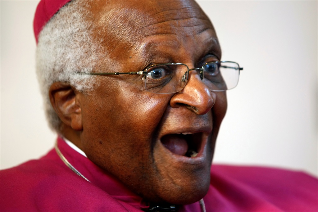  Nobel peace laureate Desmond Tutu attends a media briefing on July 22, 2010 in Cape Town, South Africa. (Photo by Foto24/Gallo Images/Getty Images)