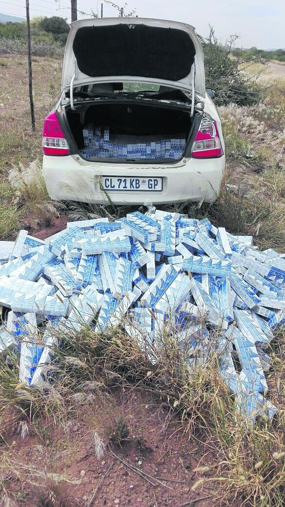 Limpopo police found these cartons of illegal cigarettes on Wednesday.