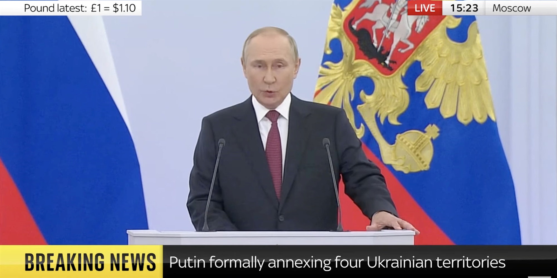 Putin menyatakan ada 4 wilayah baru Rusia pada upacara untuk secara resmi mencaplok bagian-bagian Ukraina